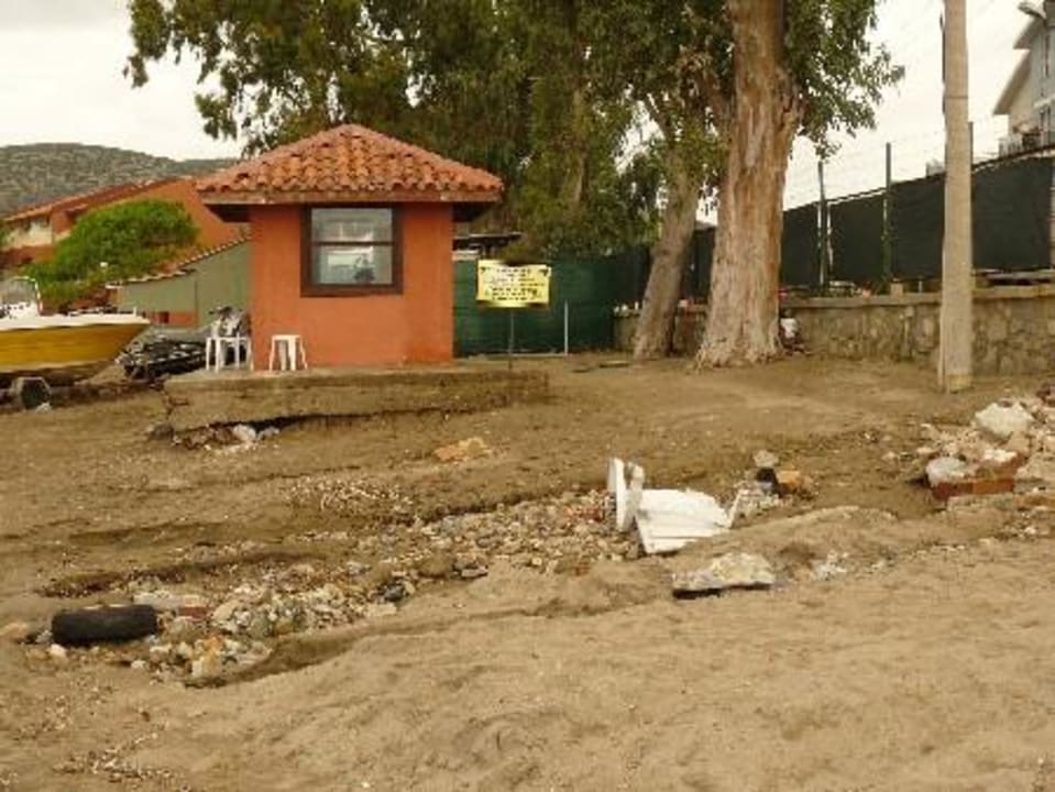 Strandende vom Hotel Ephesia Holiday Beach Club