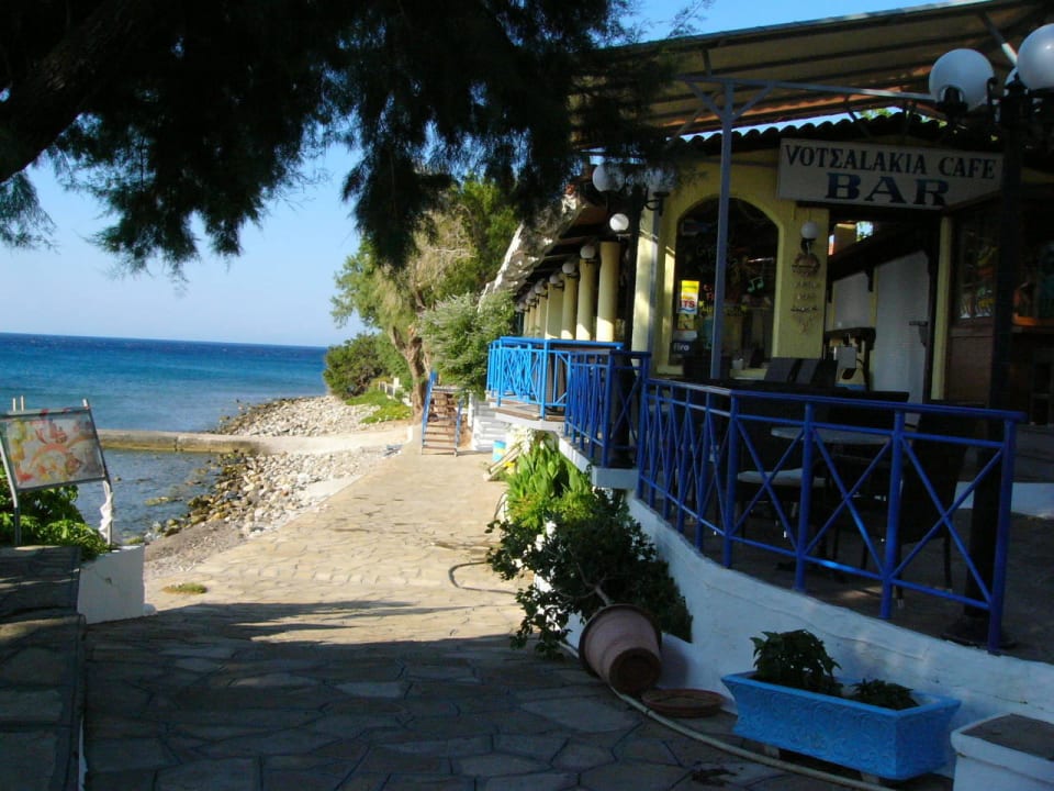 Ausblick von der Bar Votsalakia Beach