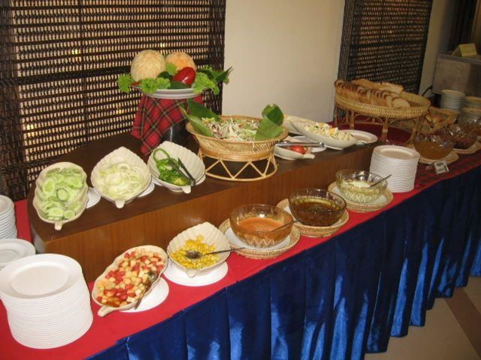 Das Frühstücksbuffet Hotel Aiyara Palace