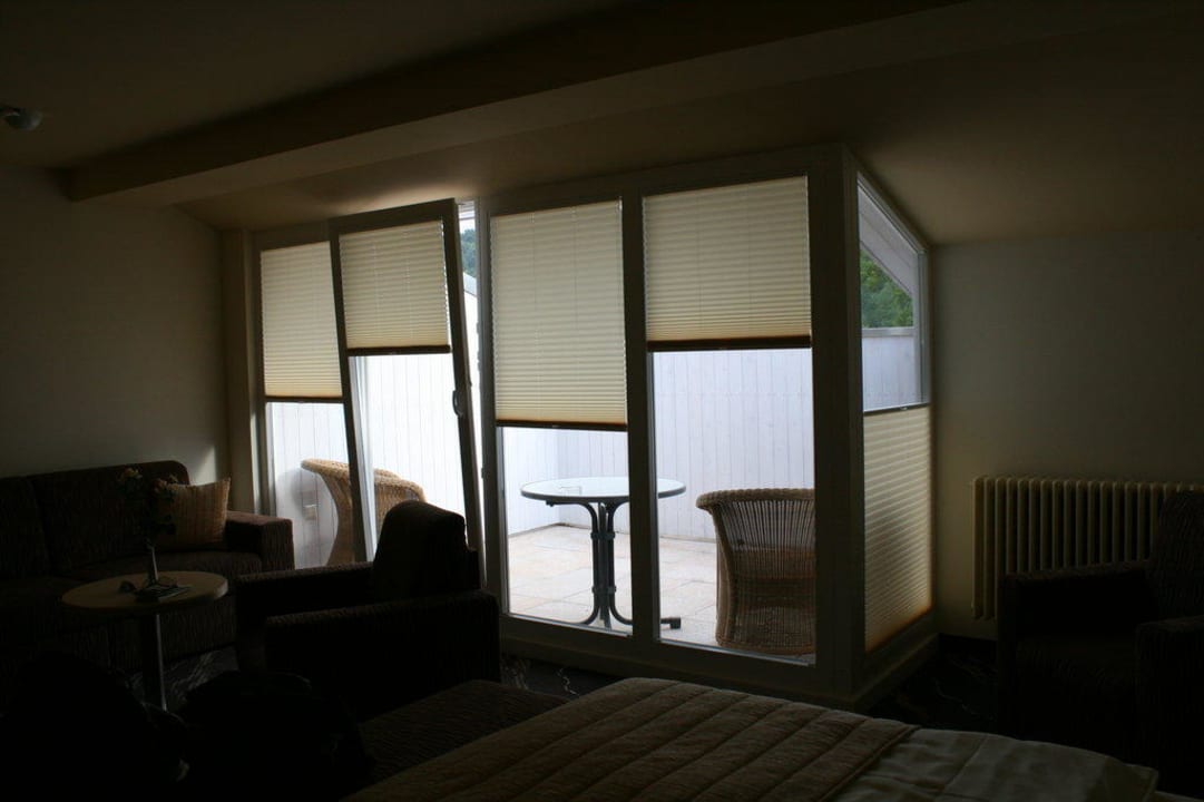 Blick aus dem Zimmer zum Balkon Parkhotel Bad Schandau