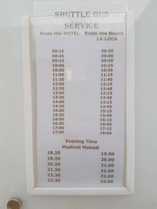 Bus to beach Jaz Aquaviva