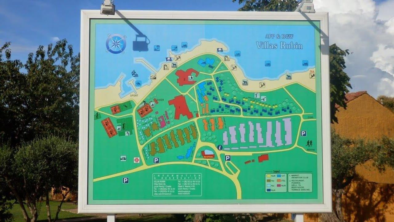 Übersichtsplan Maistra Select Villas Rubin Resort