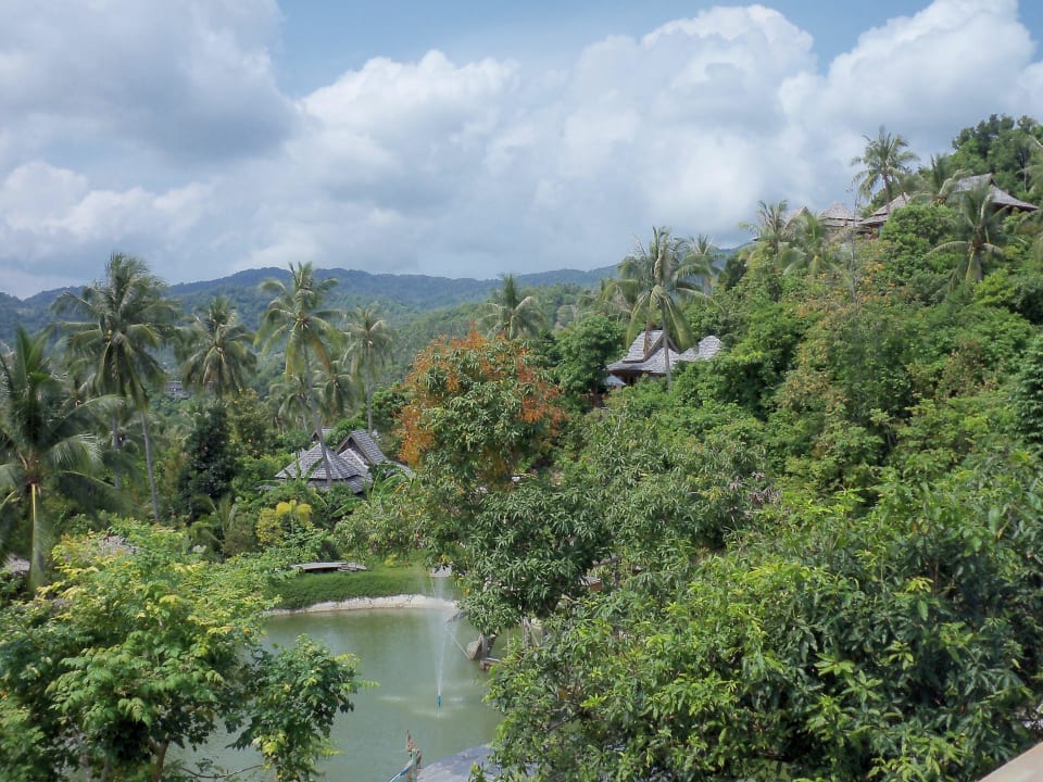 Einer von vielen Teichbereichen der Anlage Santhiya Koh Phangan Resort & Spa
