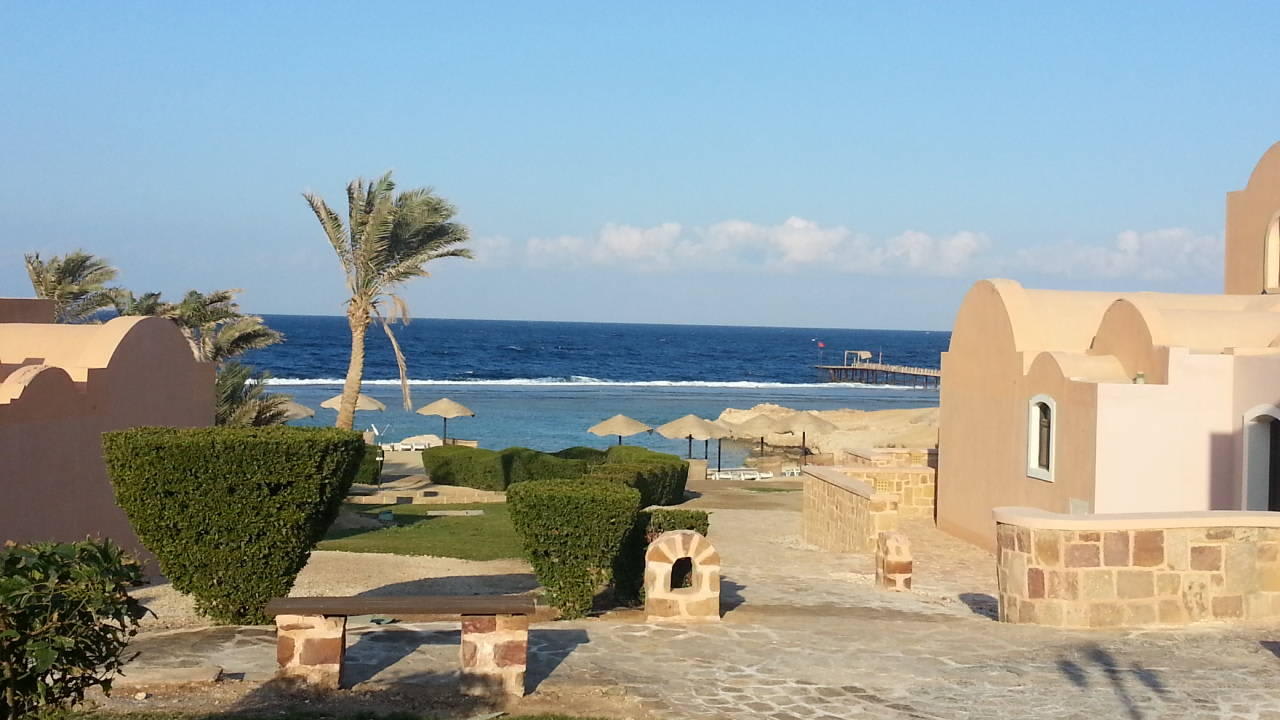 Blick vom Zimmer Radisson Blu Resort, El Quseir