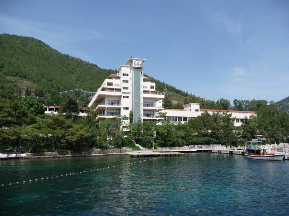 Blick vom Meer auf das Mares Labranda Mares Marmaris