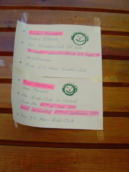 Geschlossener Kinderclub Ghazala Gardens