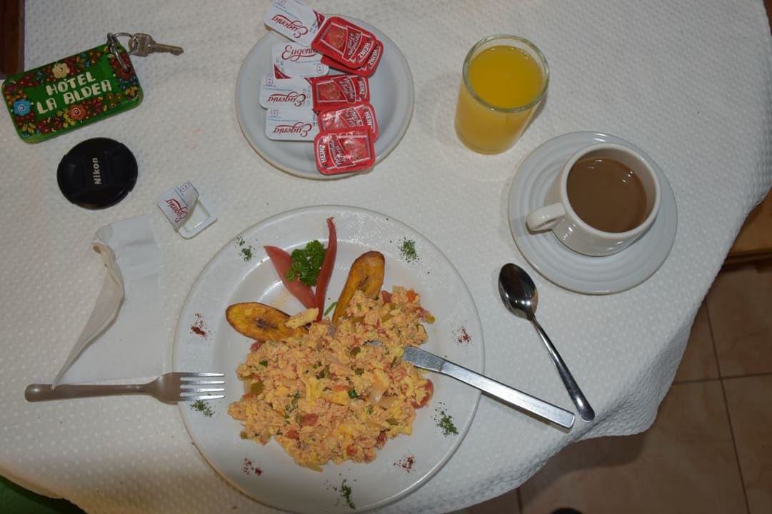 Frühstück, hätte mehr sein können Hotel Jardines la Aldea