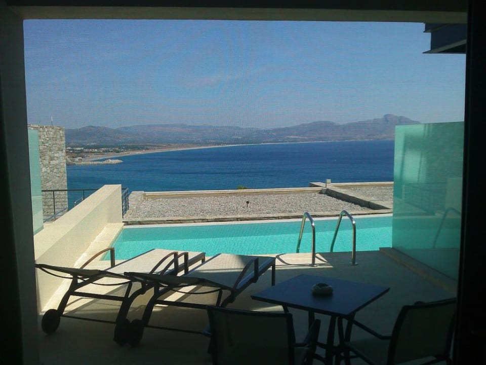 Blick auf den privaten Pool Lindos Blu, Luxury Hotel & Suites - Adults only