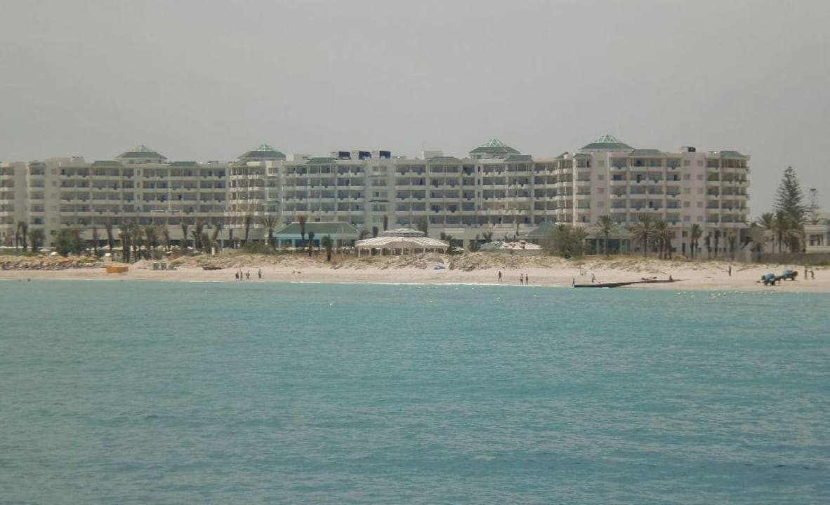 Sicht vom Piratenschiff auf Hotel Royal El Mansour Iberostar Selection Royal El Mansour