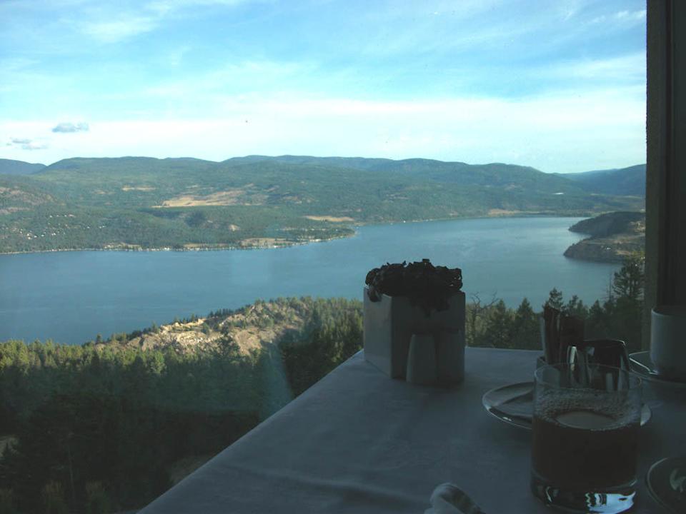 Blick vom Frühstückstisch Hotel Sparkling Hill Wellness