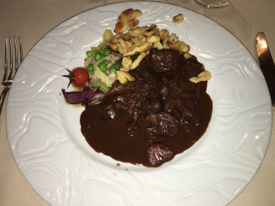 Hirschgulasch Hotel L'Ami Fritz