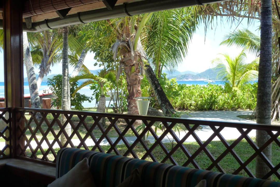 Ausblick Lobby La Digue Island Lodge