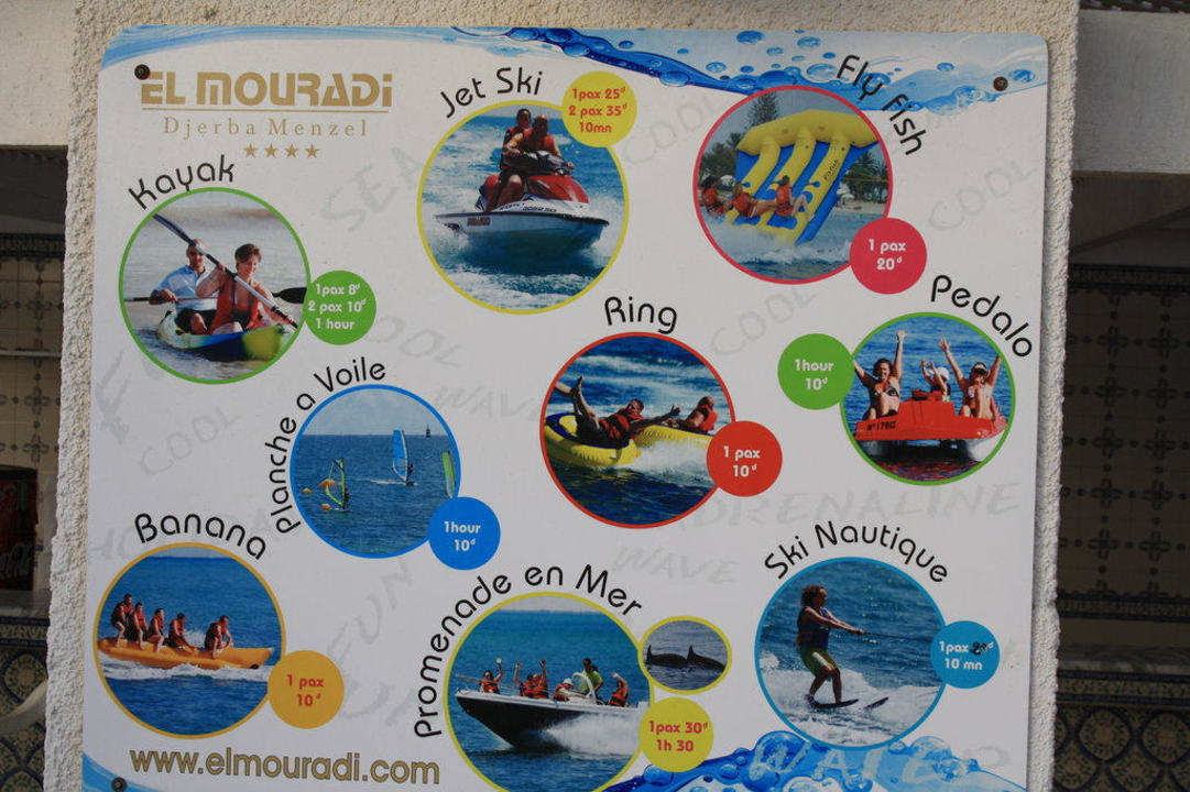Angebote Wasseraktivitäten Hotel El Mouradi Djerba Menzel