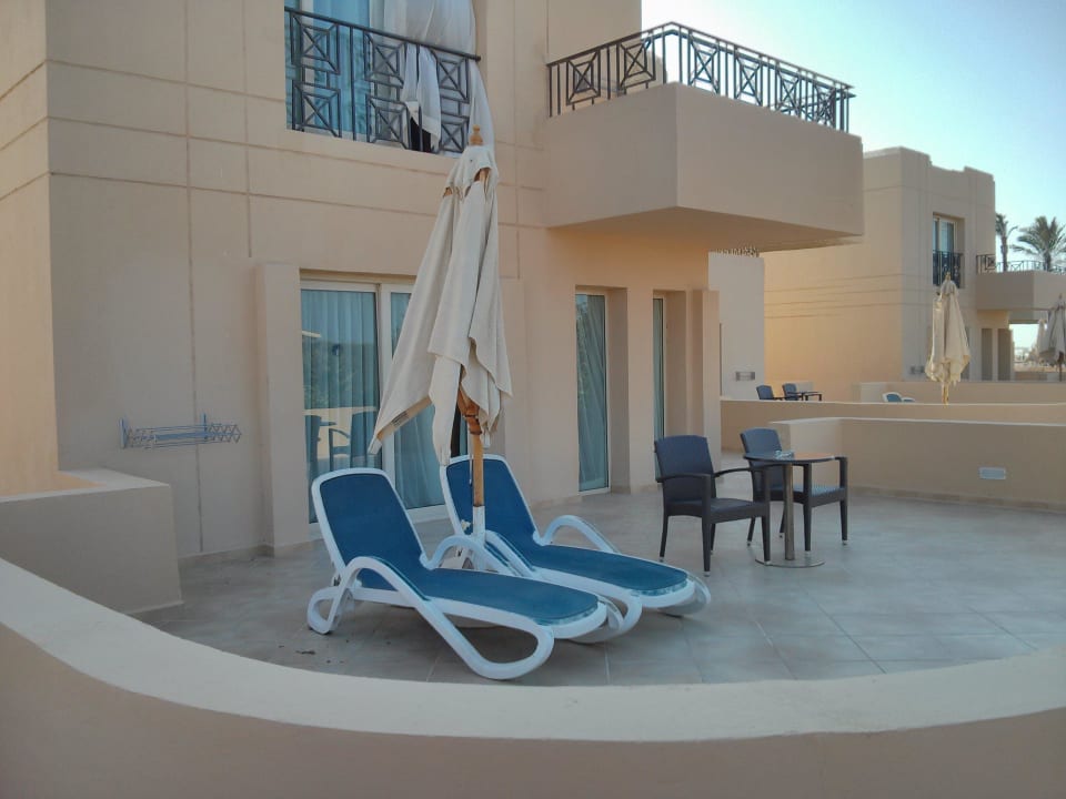 Terrasse vom Zimmer Cleopatra Luxury Resort Makadi Bay