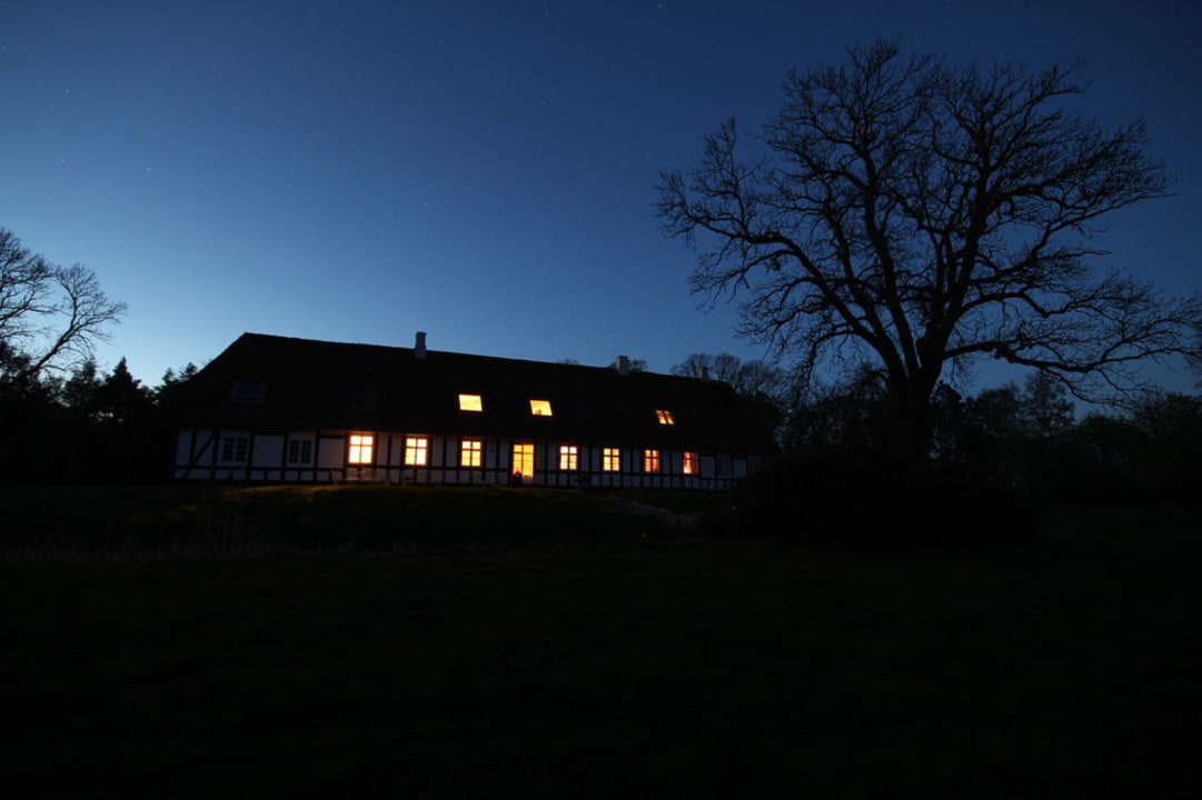 Nächtliche Stimmung Gutshof Herregården Jerstrup