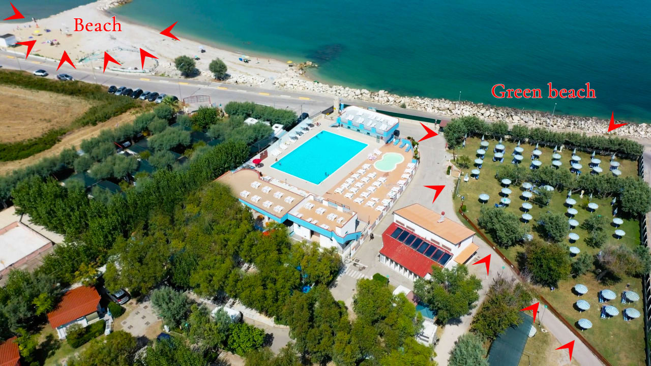 Ausblick Club del Sole Roseto degli Abruzzi Easy Camping Village