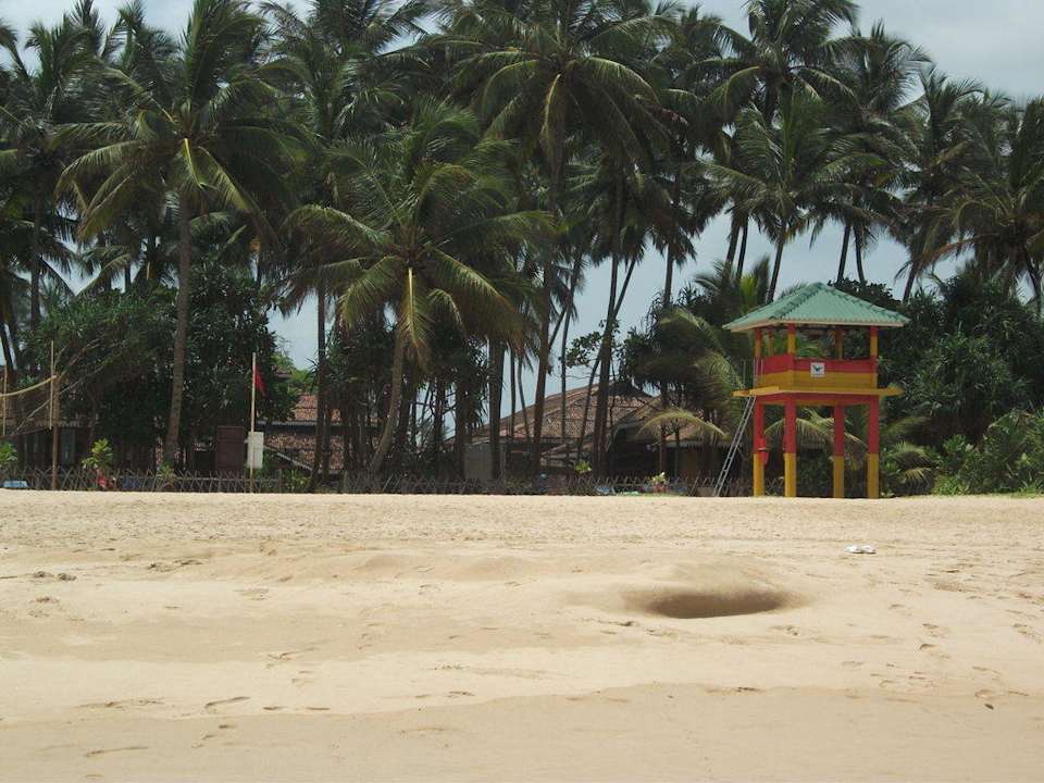 Gut bewacht der Hotelstrand Hotel Club Bentota