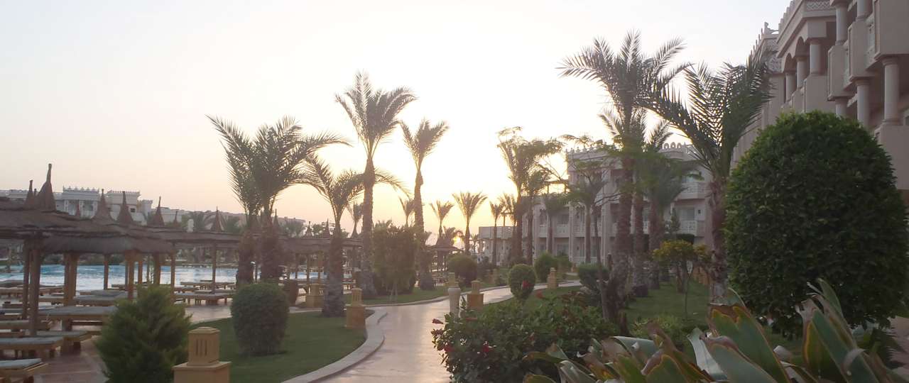 Sonnenaufgang im Mai Pickalbatros Palace Resort
