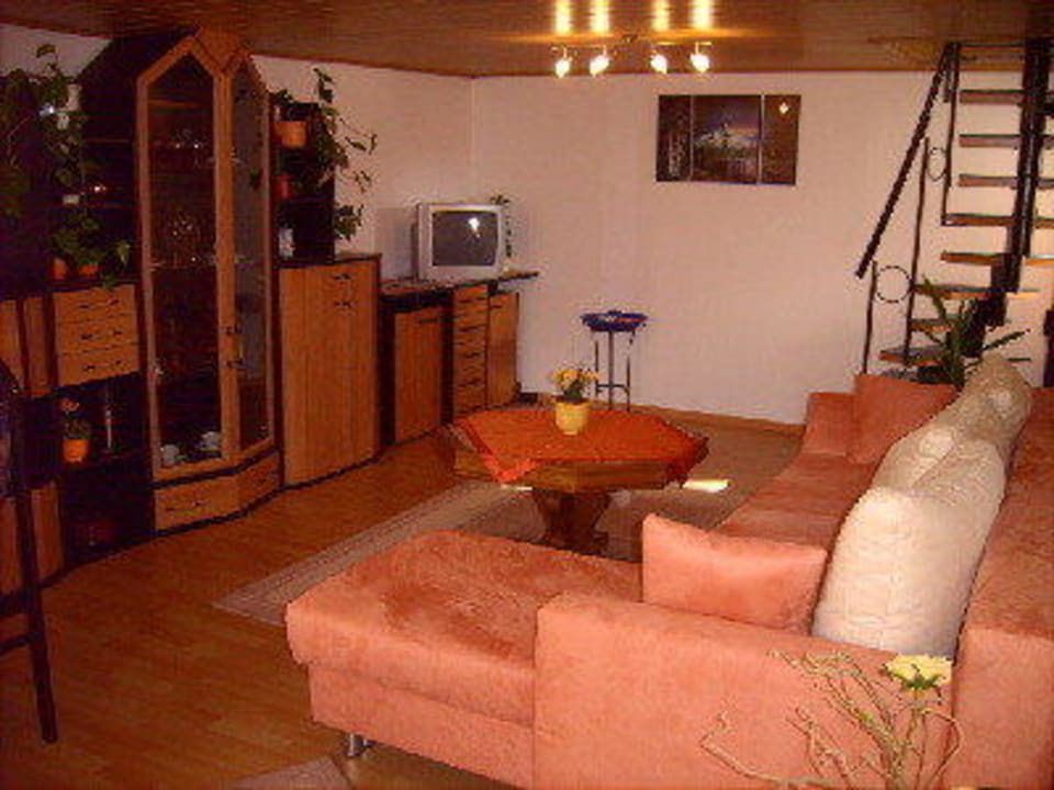 Wohnzimmer Ferienwohnung Regina