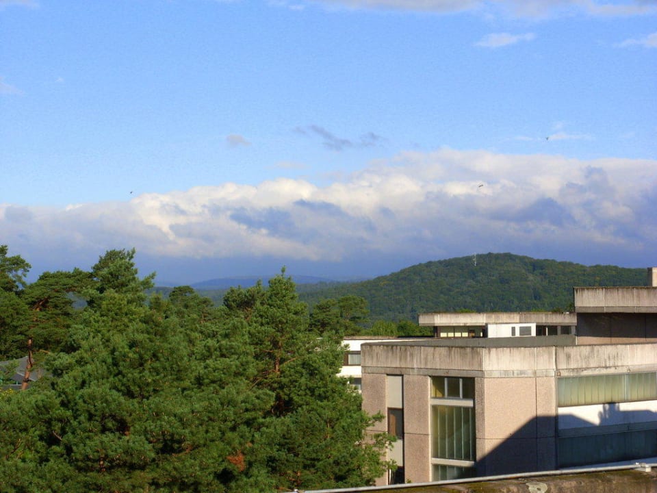 Aussicht von der Dachterrasse Haus 2 Hotel Sonnenhügel