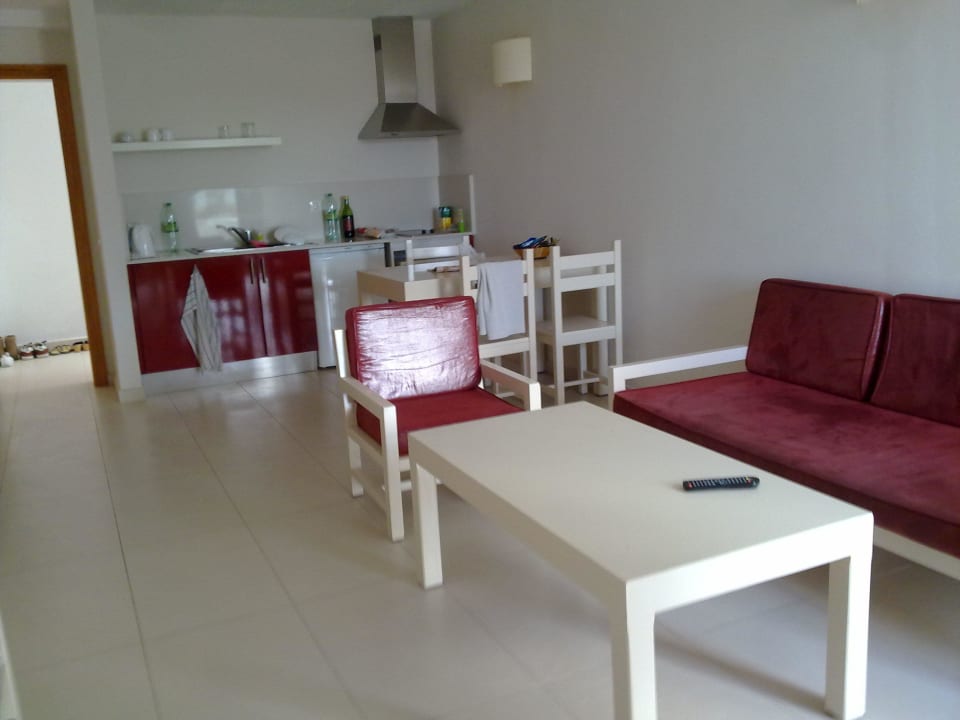 Wohnzimmer mit Innenhof Aparthotel Costa Mar