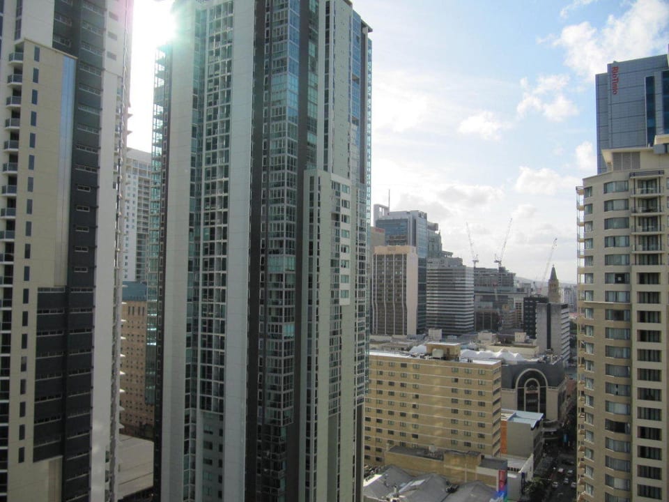 Ausblick von der Terrasse Oaks Brisbane River City Suites
