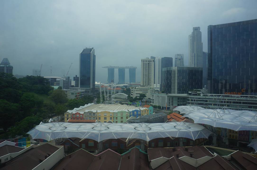 Blick aus dem Zimmer Hotel Novotel Clarke Quay