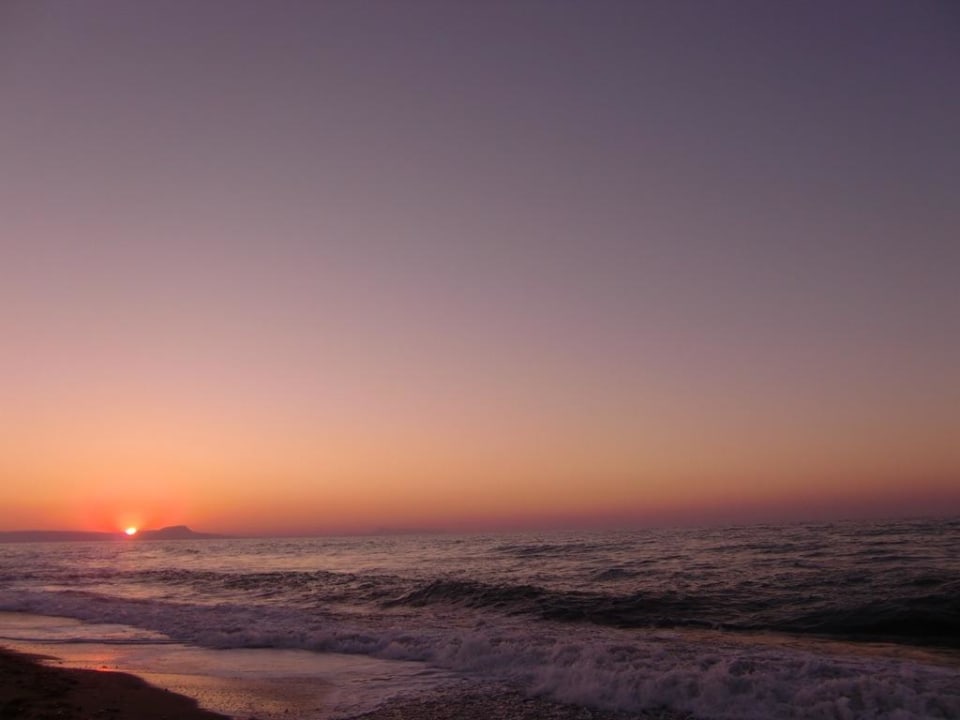 Sonnenuntergang Golden Beach Rethymnon