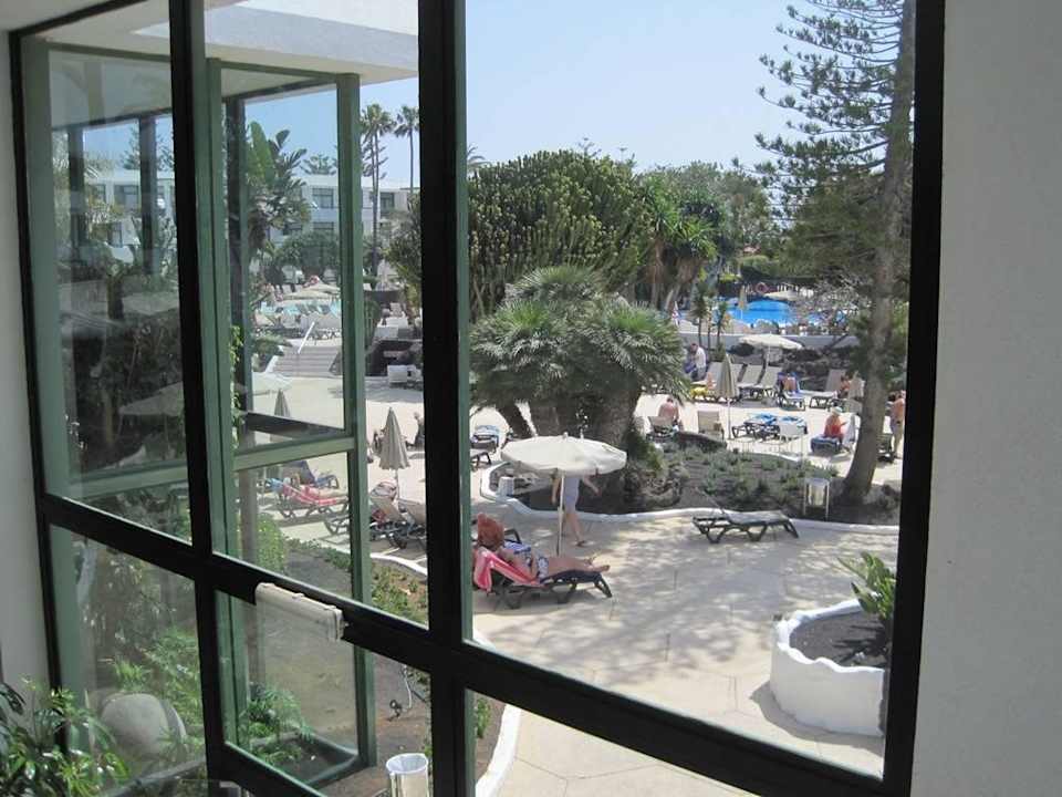 Blick in den Garten und zum Pool Hotel H10 Lanzarote Princess