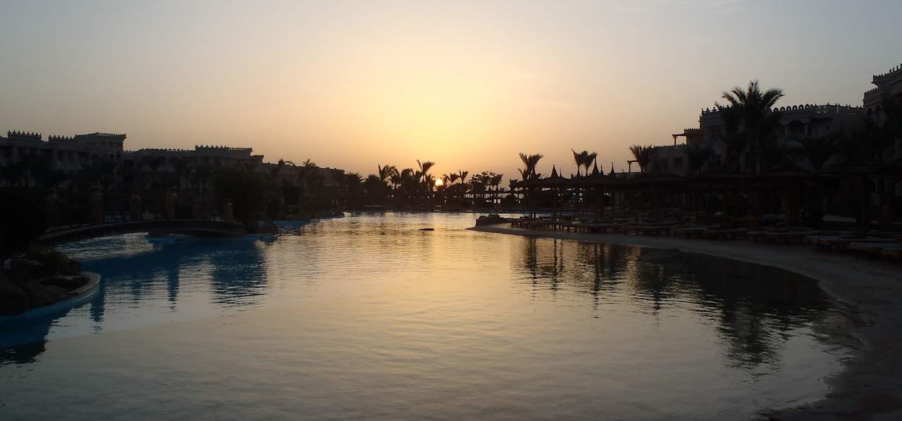 Sonnenaufgang im Mai Pickalbatros Palace Resort