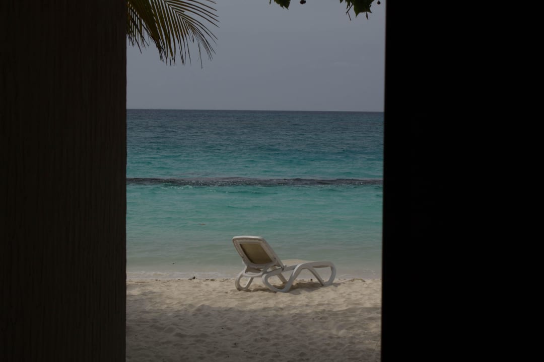 Aussicht aus unserer Garden Villa Nr. 7 Kuramathi Maldives