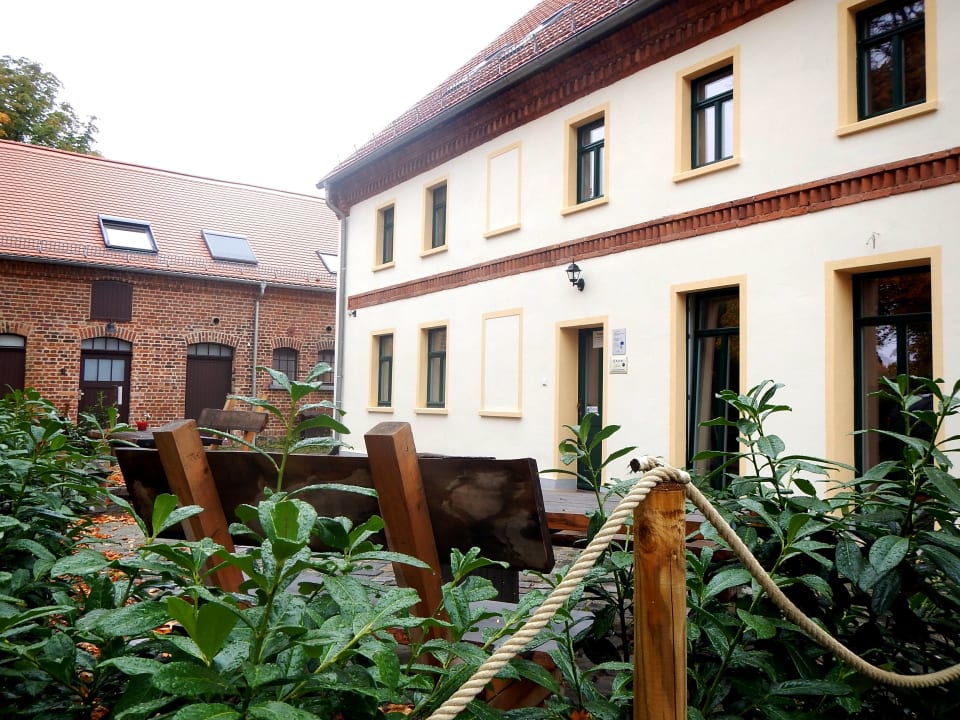 Außenansicht Gutshof Leipzig- Podelwitz Pension