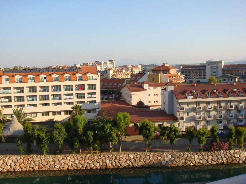 Ausblick von unserem Zimmer Sunis Evren Beach Resort Hotel & Spa