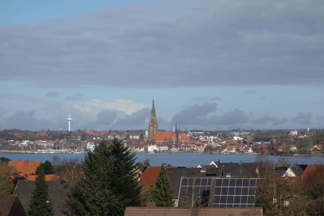 Blick von der FeWo auf Schlei/Schleswig Ferienwohnung Fritzsche