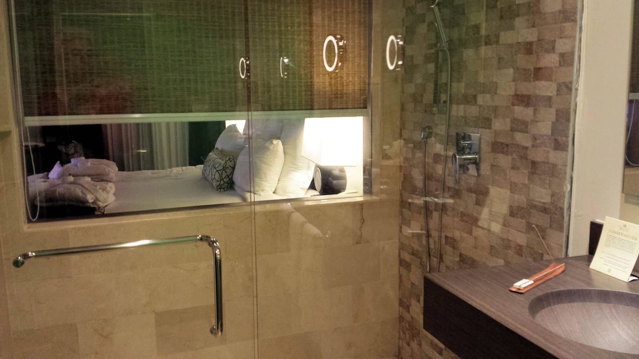 Waschbecken und begehbare Dusche Dreams La Romana Resort & Spa