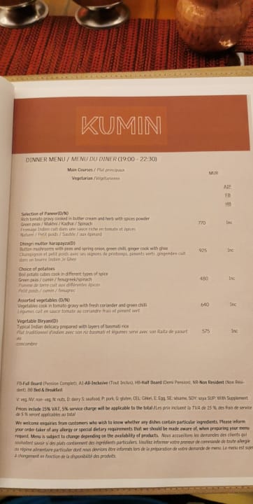 Gastro Le Meridien Ile Maurice