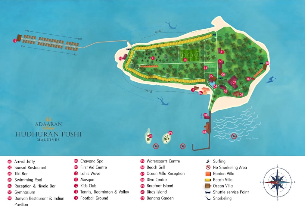 Außenansicht Adaaran Select Hudhuran Fushi - Premium All Inclusive