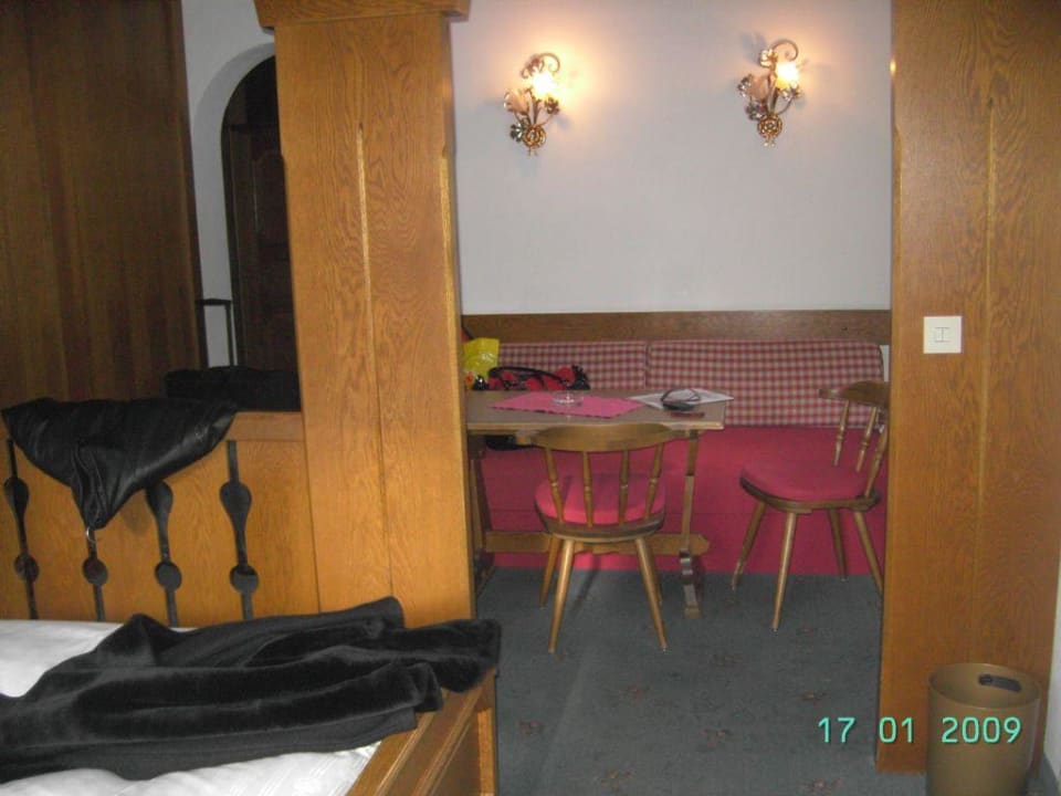 Sitzecke im Zimmer Hotel Garni Glockenstuhl