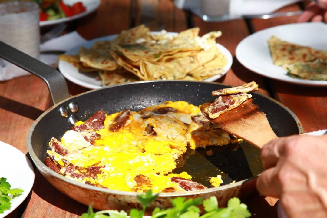 Gesundes und leckeres Essen Nature Village Olympos