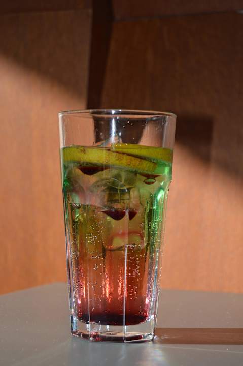 A rainbow drink HVD Viva Club Hotel