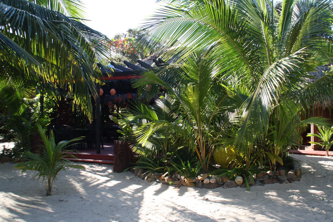 Blick auf das Restaurant Hotel Singing Sands Inn Maya Beach
