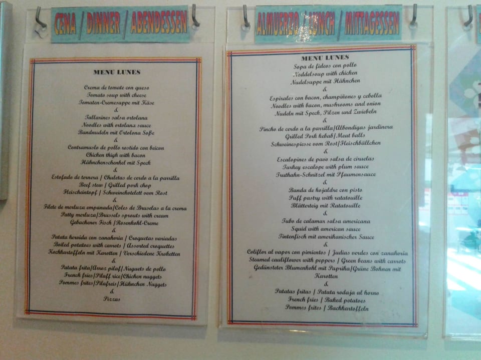 Tagesmenü Barceló Portinatx - Adults only