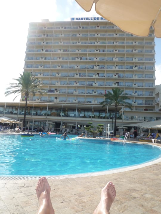Blick vom Pool CM Castell de Mar