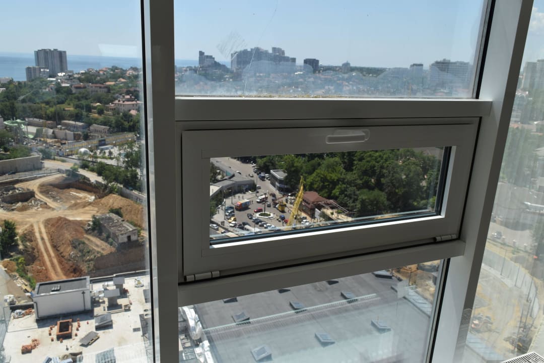 Blick aus dem Zimmer Richtung Arkadia Gagarinn