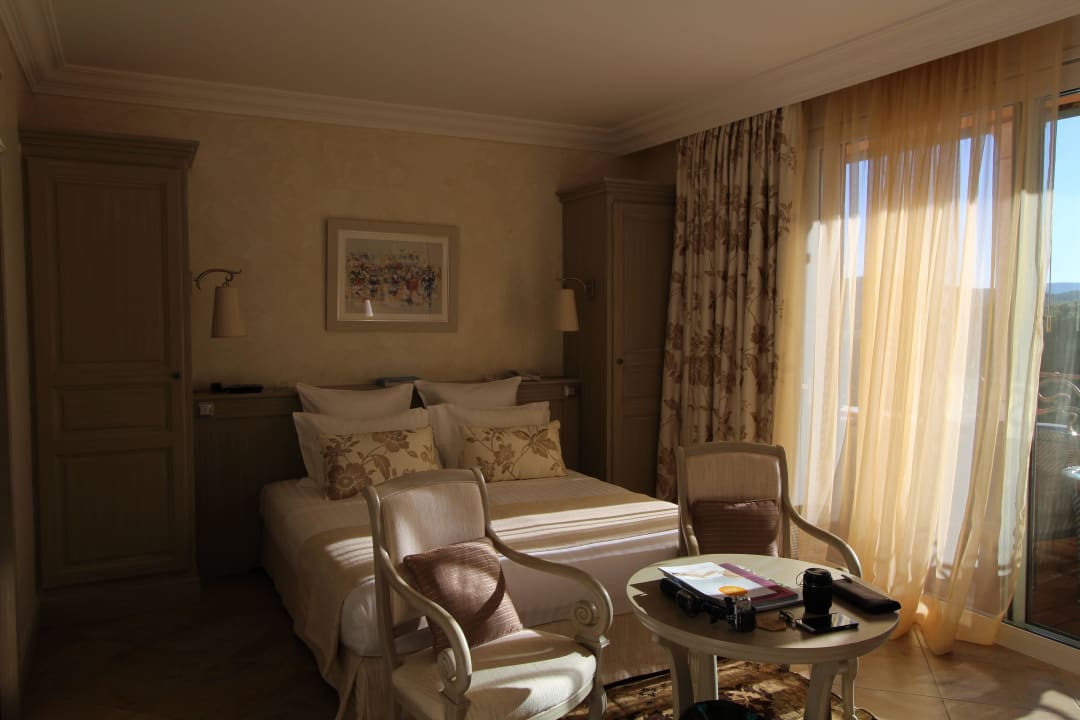 Zimmer bei der Ankunft mit Terrasse  Hotel Chateau de la Messardiere