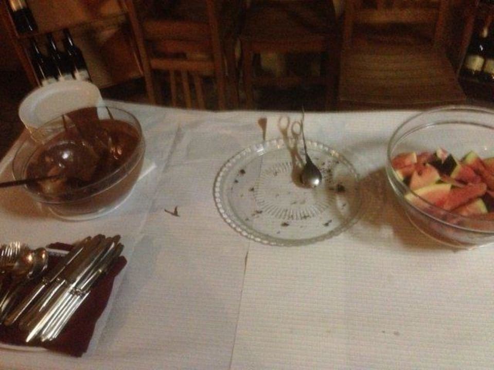 Das war das Nachtisch-Buffet um 20:40 Hotel Vila Senhora da Rocha