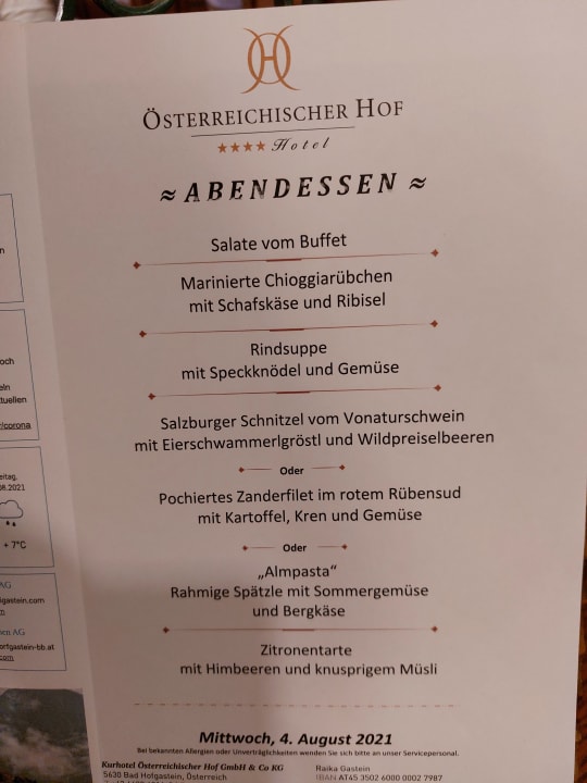 Gastro Hotel Österreichischer Hof