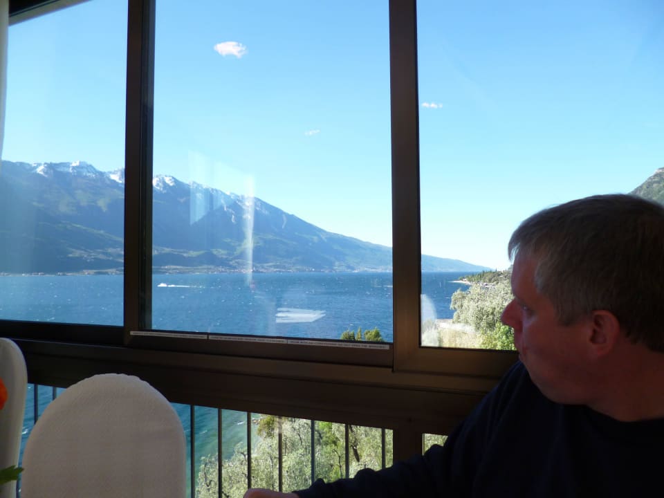 Ausblick von unserm Tisch im Speisesaal Hotel Astor