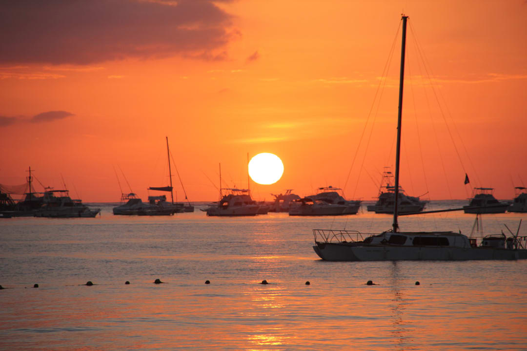Sonnenaufgang einige Minuten später. Meliá Caribe Beach Resort-All Inclusive