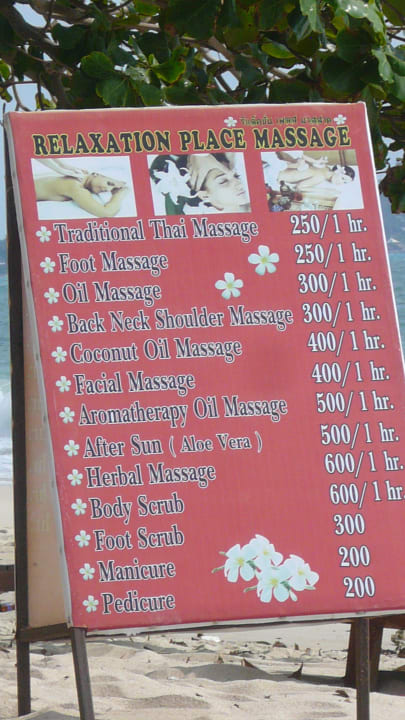Hoteleigene Massage am Strand (Preise) Hotel Samui Beach Resort